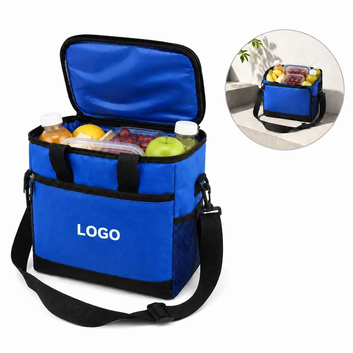 Large Insulated Cooler Tote for 24 Cans, Leakproof Outdoor