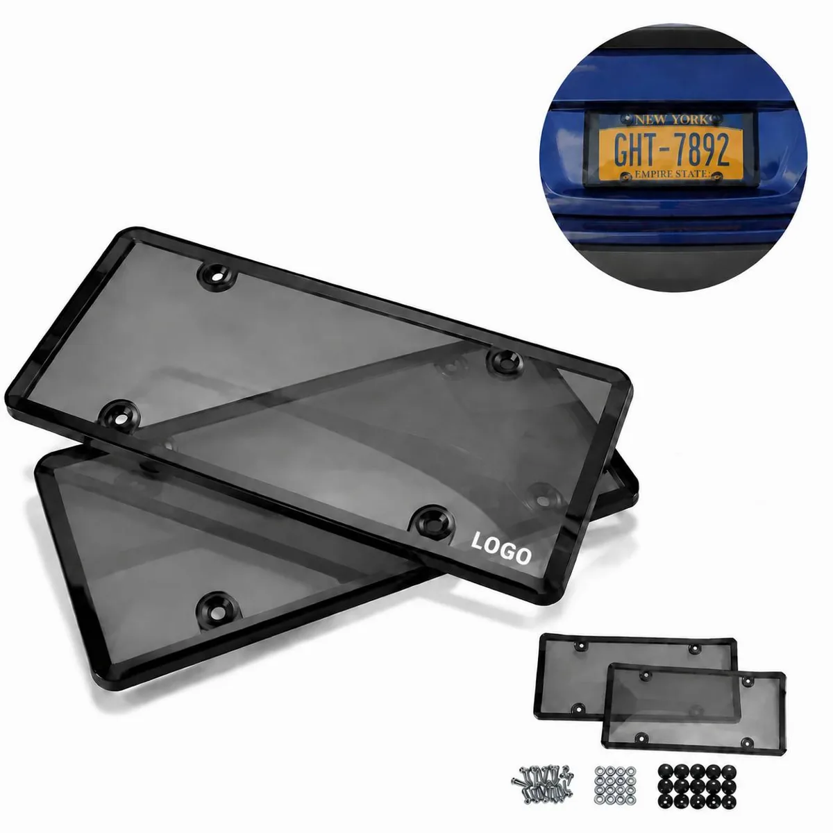Custom Personalized License Plate Frame, Aluminum, Fits US