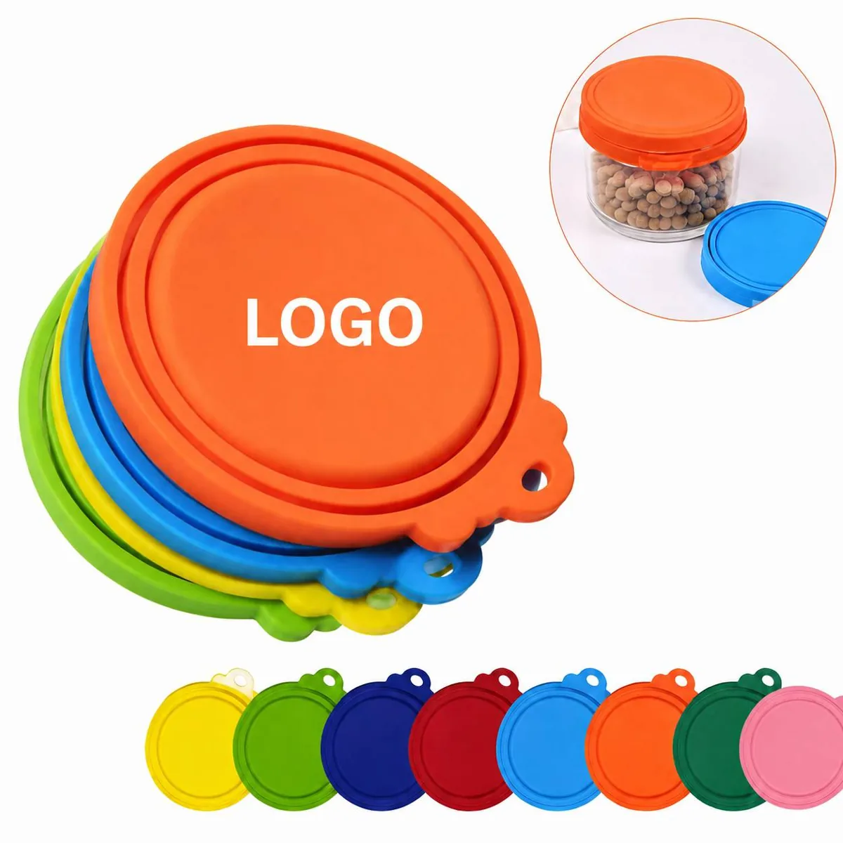 Flexible Silicone Can Sealer Lids Airtight Reusable Food