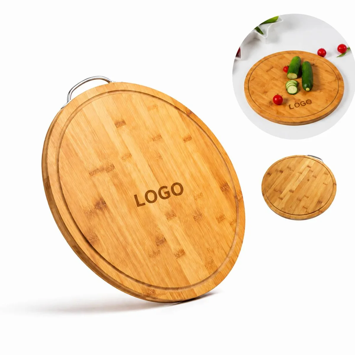 Organic Bamboo Chopping Board Antibacterial Eco Friendly