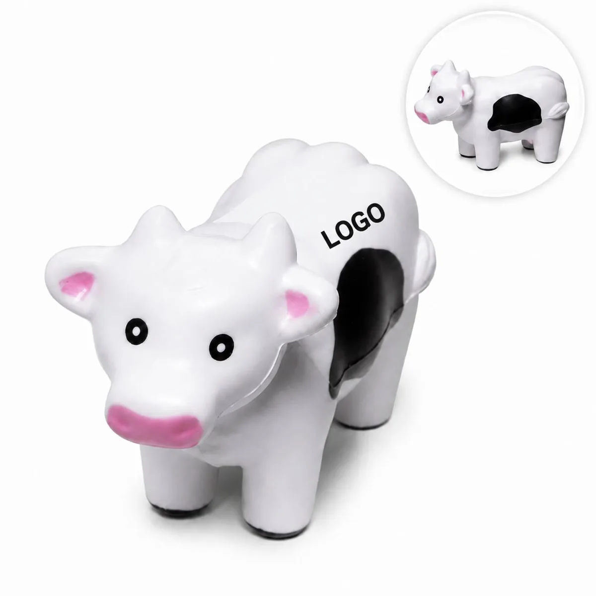 Cow Shape Stress Ball Toy for Anxiety Relief, Soft Squeeze