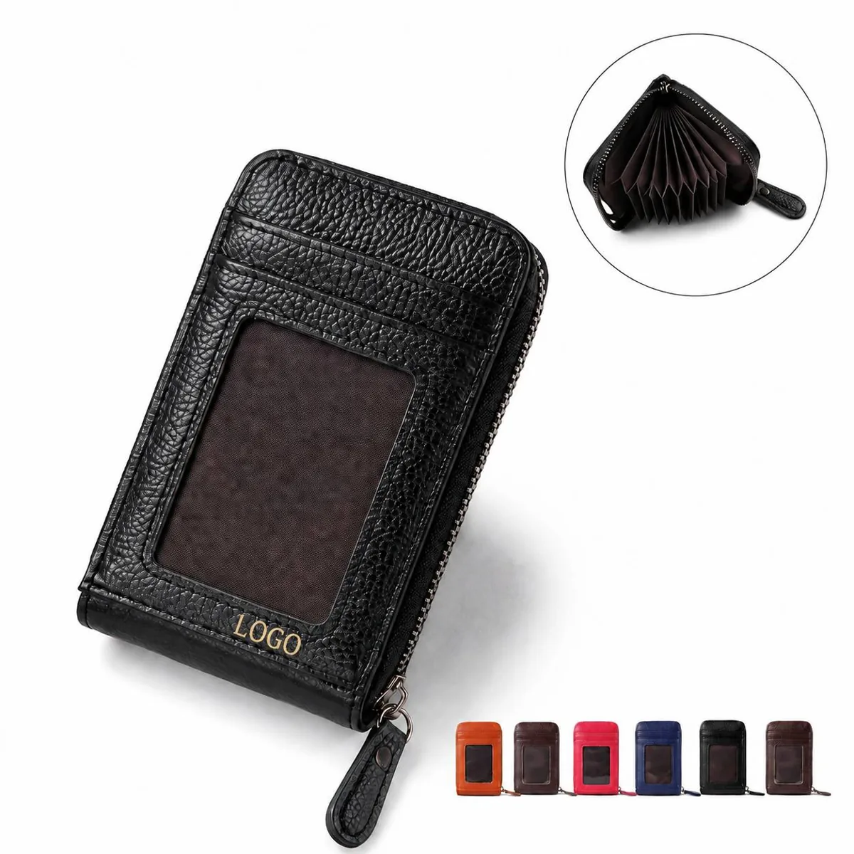RFID Blocking Wallet 11 Card Capacity Clear ID Window
