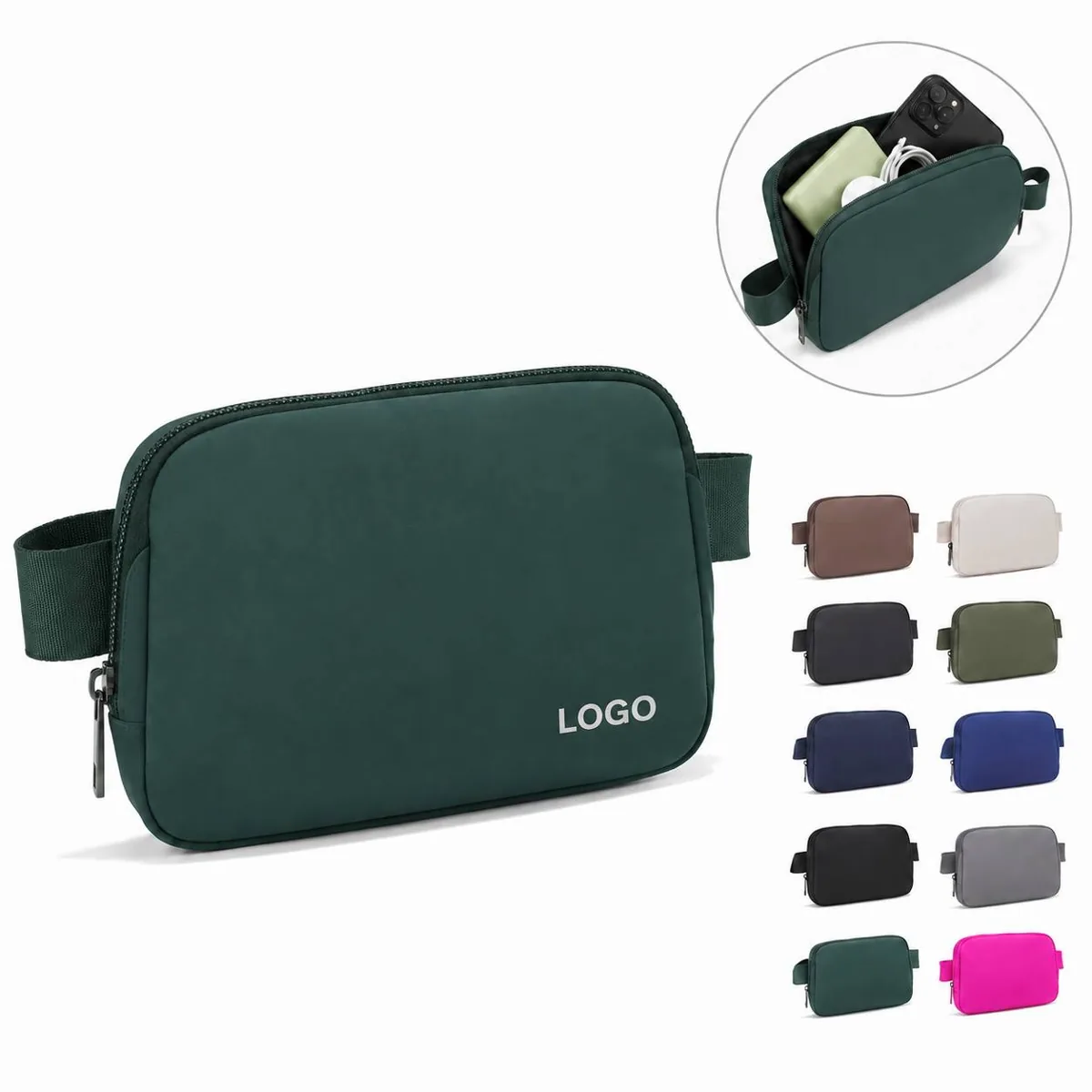 Compact Sling Crossbody Bag Waterproof Oxford