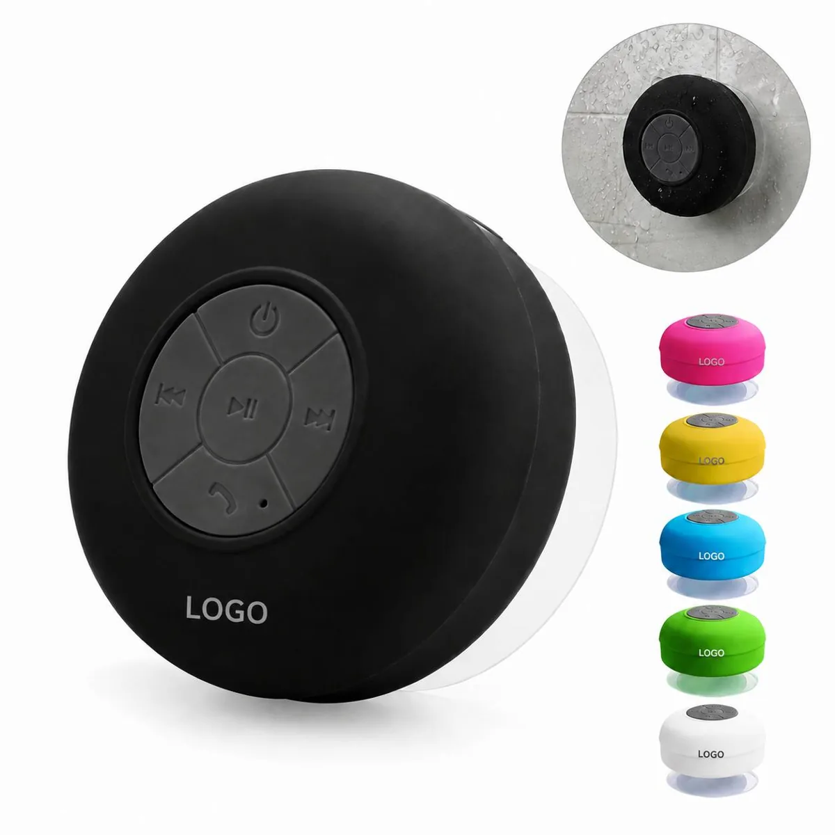 Waterproof Wireless Shower Speaker with Suction Cup