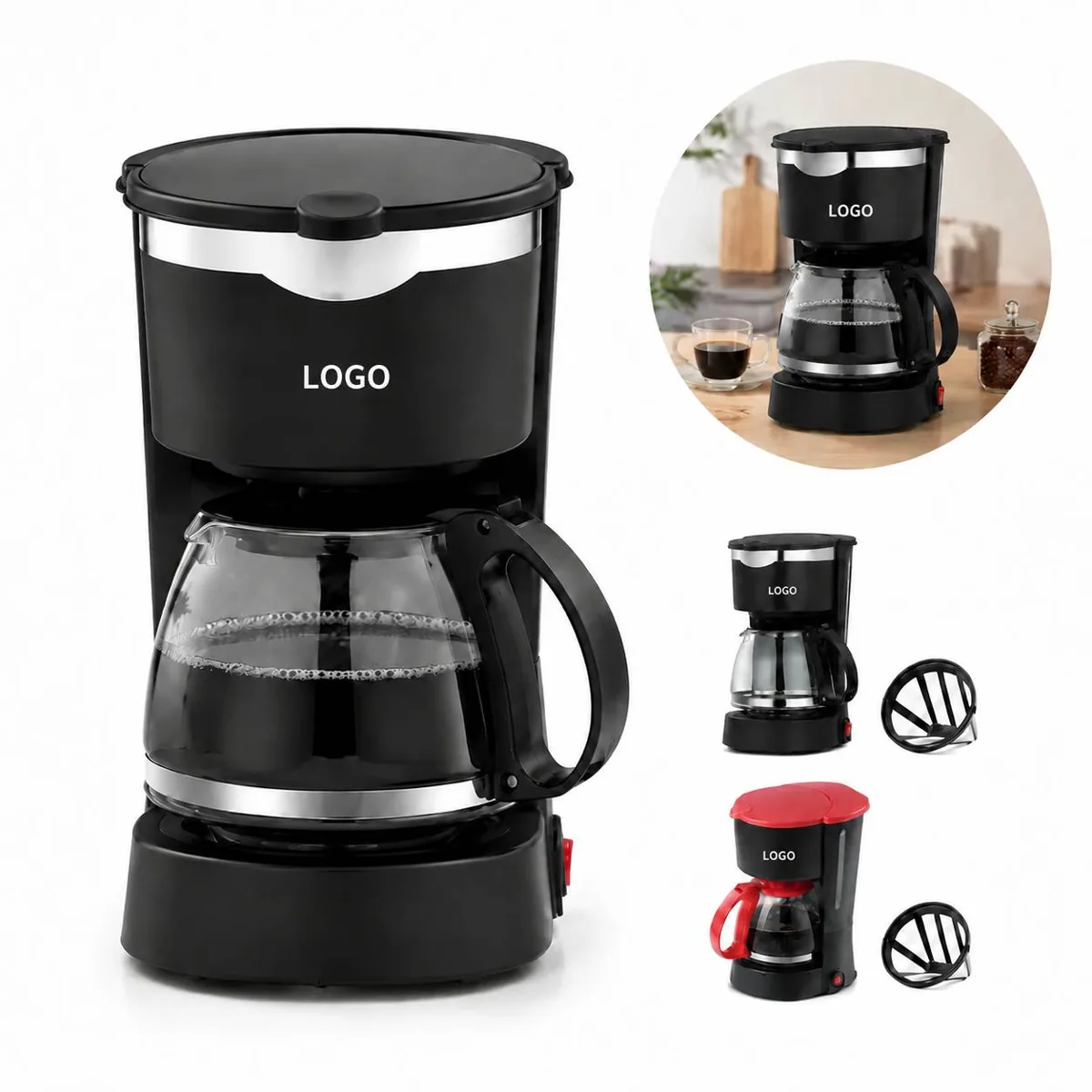 Programmable Drip Coffee Maker with Thermal Carafe
