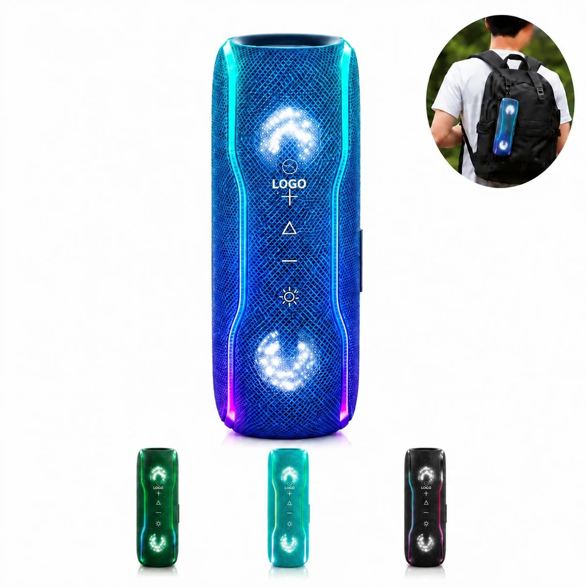 Custom Wireless Outdoor Speaker with Logo, Water Resistant