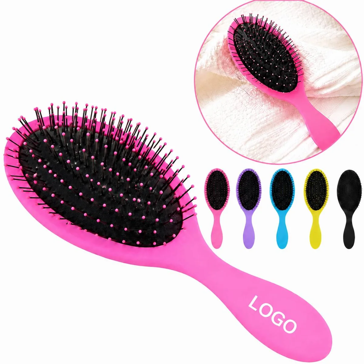 Gentle Nylon Scalp Massage Comb for Detangling Hair