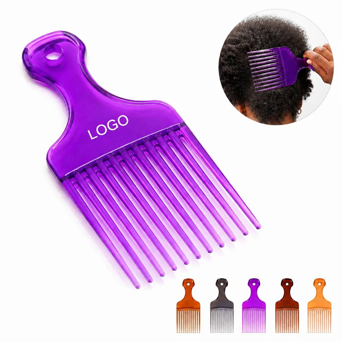 ABS Detangling Comb for Thick Curly Hair, Gentle on Scalp