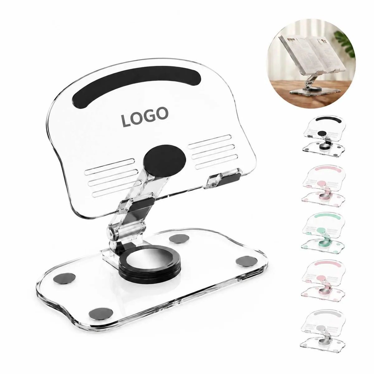 Portable 360° Rotating Foldable Tablet Stand for Travel
