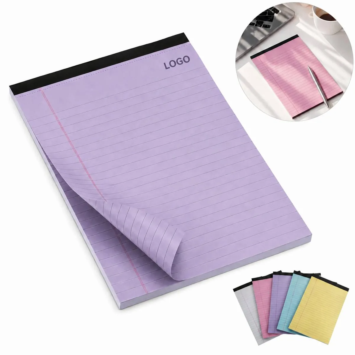 Compact Lined Writing Pad, 50 Sheets, 80 GSM for Daily