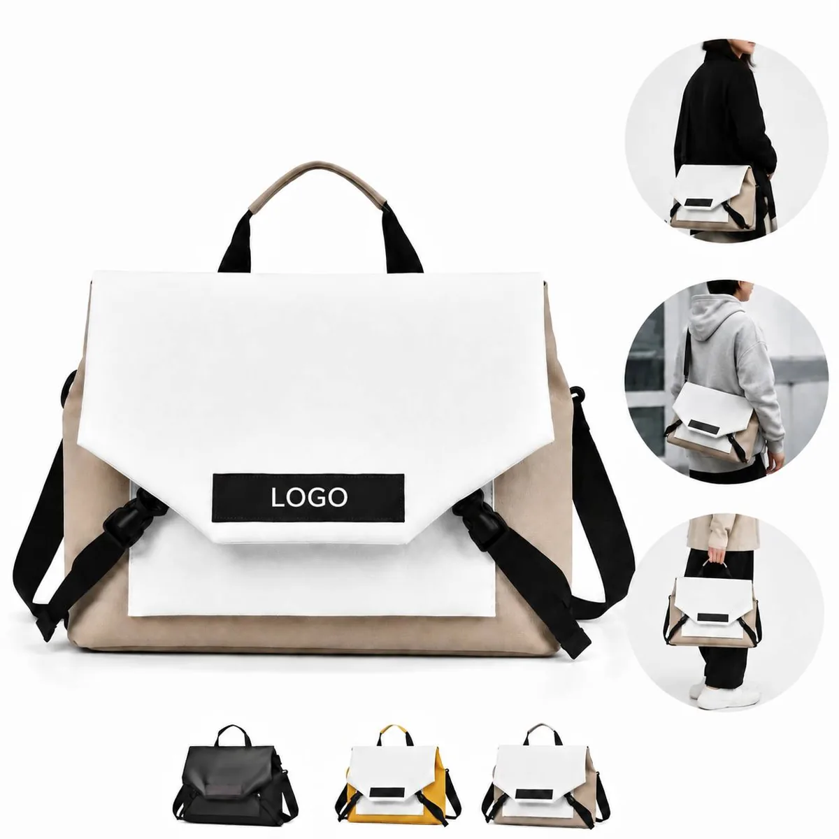 Waterproof Foldable Travel Duffel Bag with Laptop Sleeve