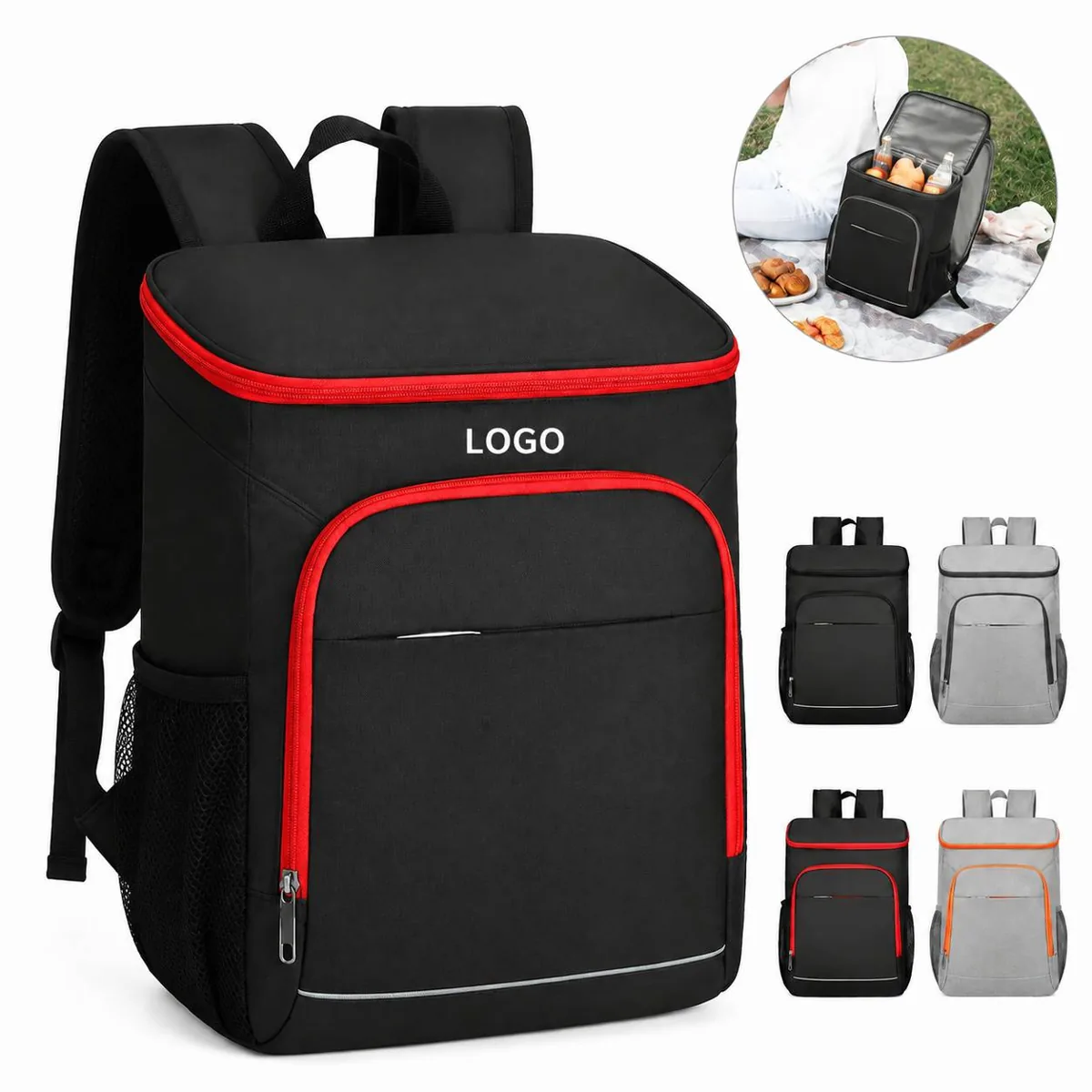 Insulated Picnic Backpack Cooler with Thermal Oxford Fabric