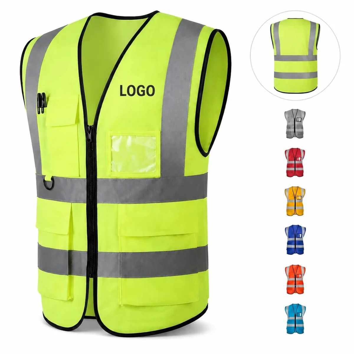 Custom Hi Vis Safety Vest with Reflective Stripes