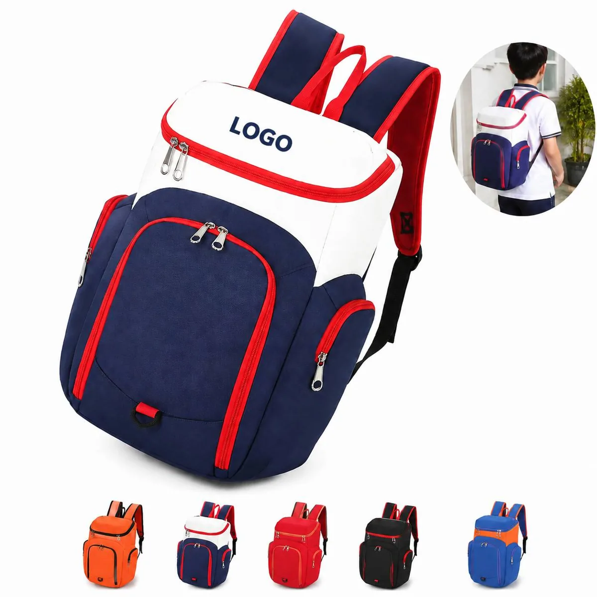 Sporty Mesh Backpack with Padded Laptop Sleeve for Campus