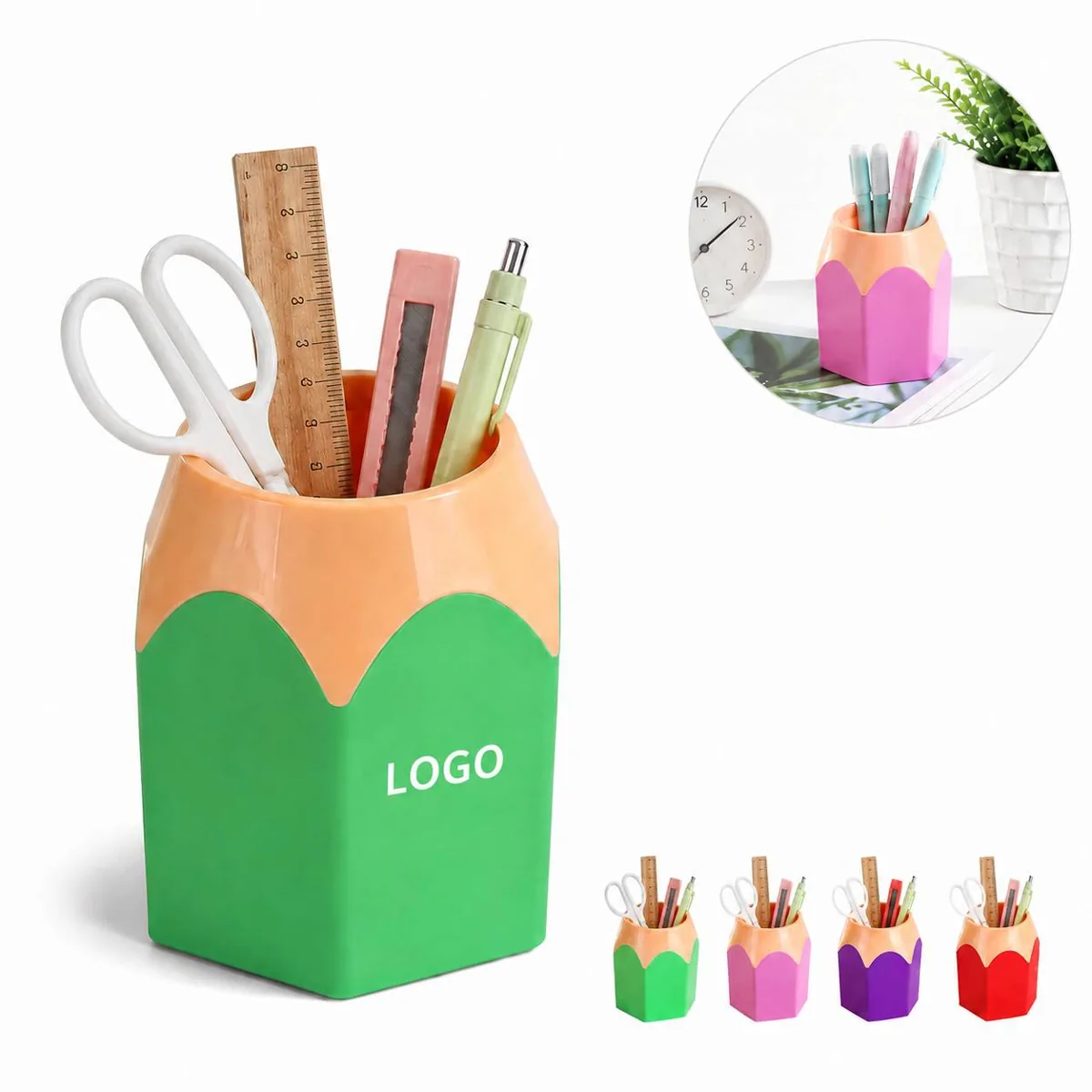 Creative Pencil Desk Organizer Caddy