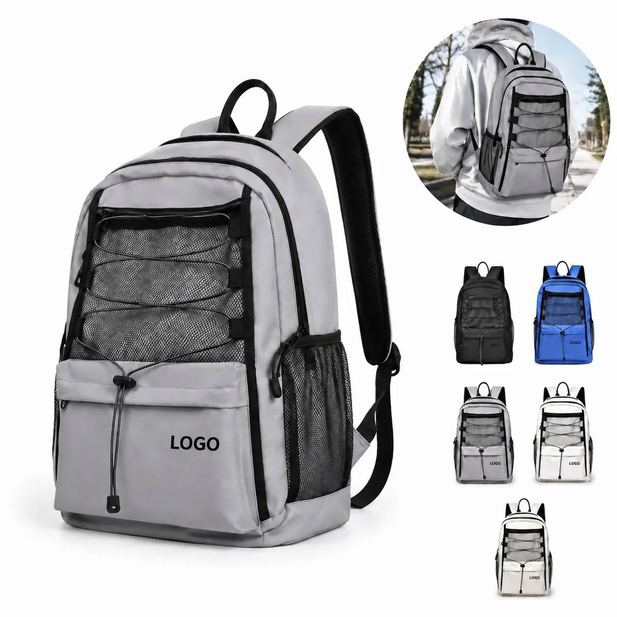 Versatile Everyday Work Travel Backpack with Padded Straps