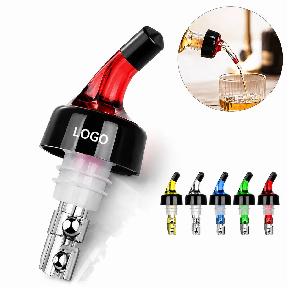 Precision Wine Pourer & Stopper with 1oz/1.5oz Control