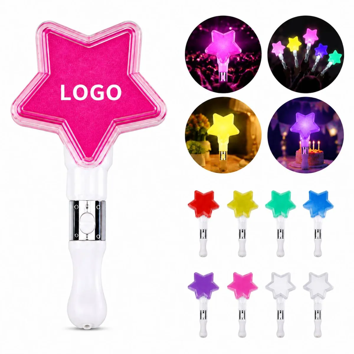 Glow Stick Wand Light with 3 Modes for Parties and Events