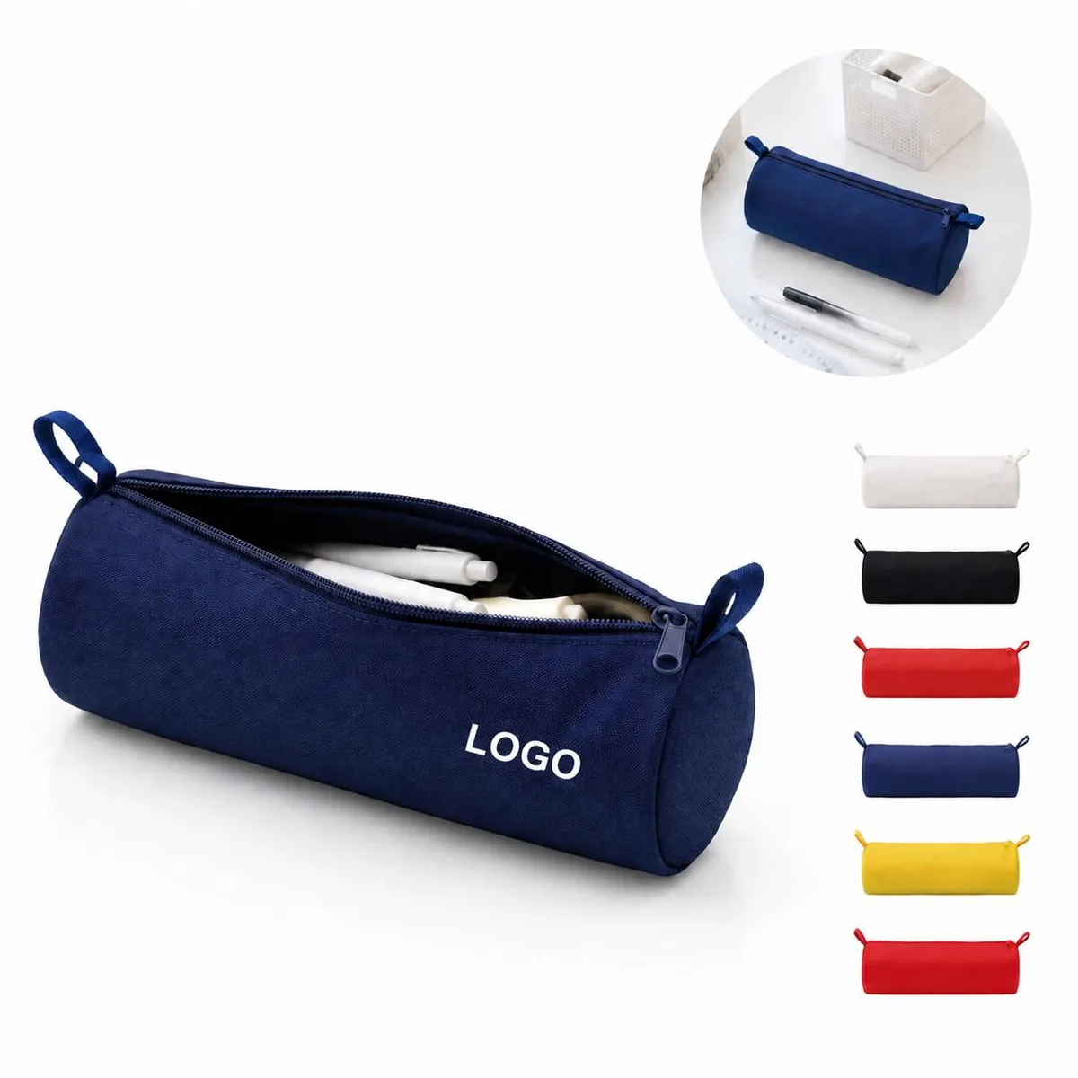 Versatile Oxford Cloth Pouch Pen Holder Travel Organizer