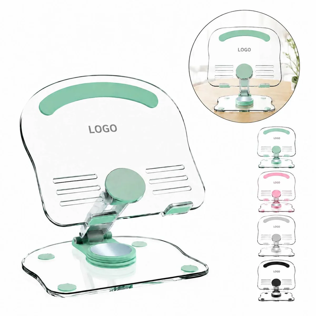 Acrylic Laptop Riser, Ergonomic Ventilated Stand for Desk