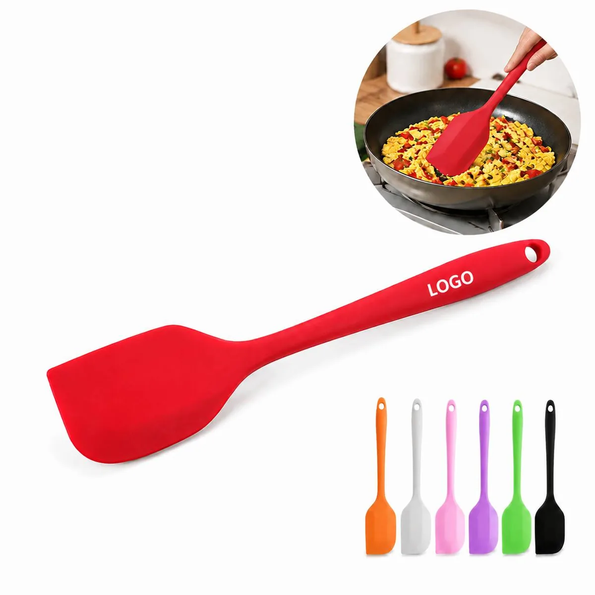 Food Grade Silicone Spatula Set, Heat Resistant for Non