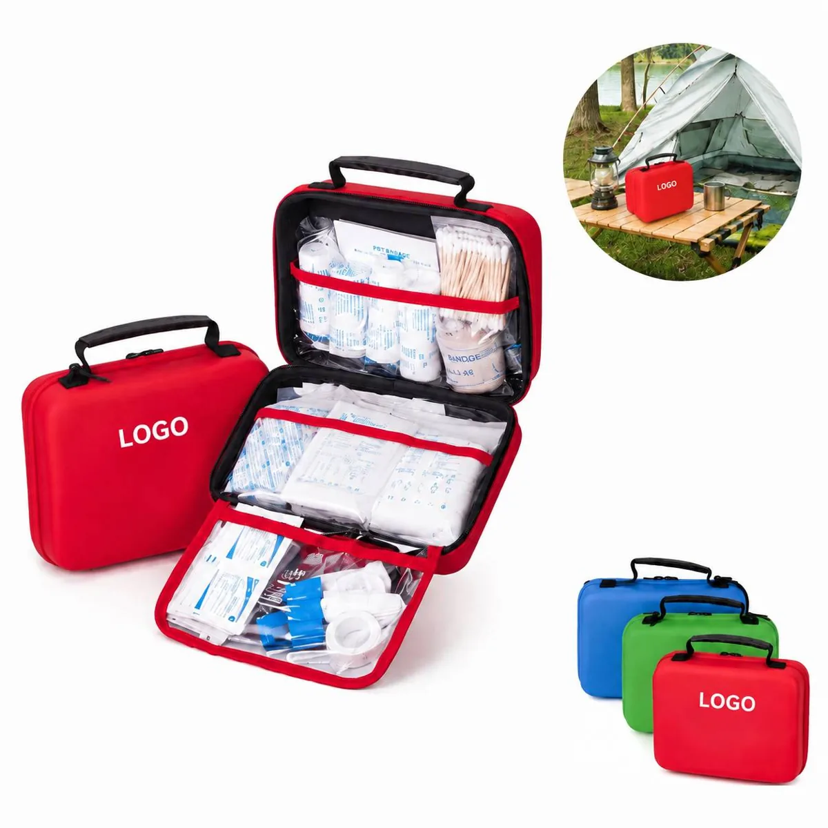 Custom Portable Emergency Medical Kit with EVA Case, 1lb