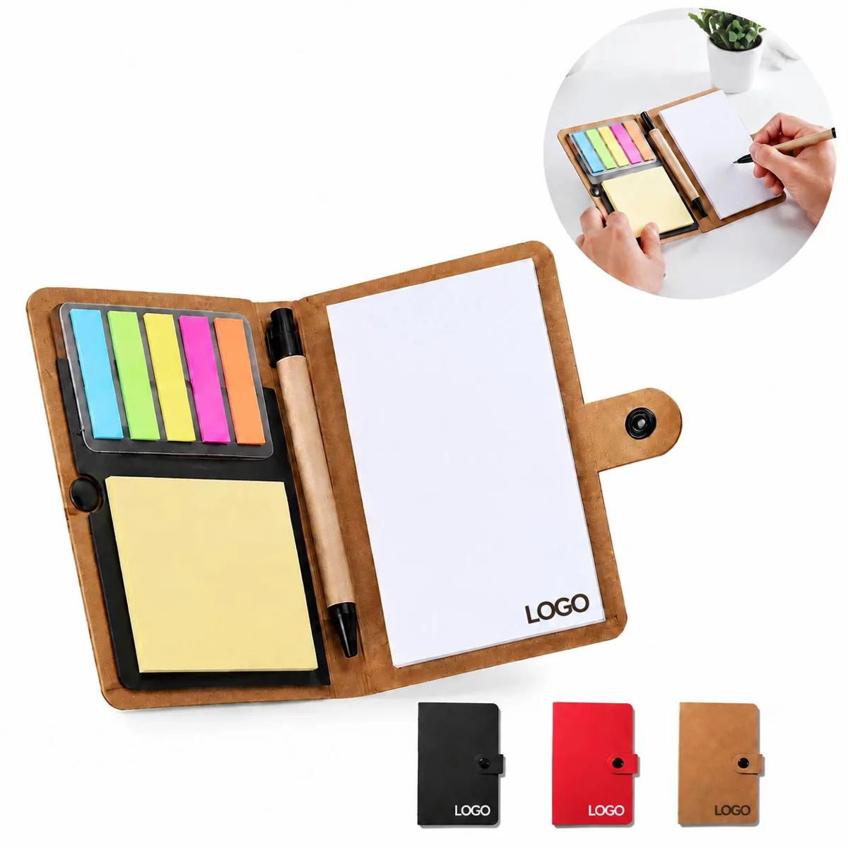 Colorful Repositionable Memo Pads, Portable Sticky Notes