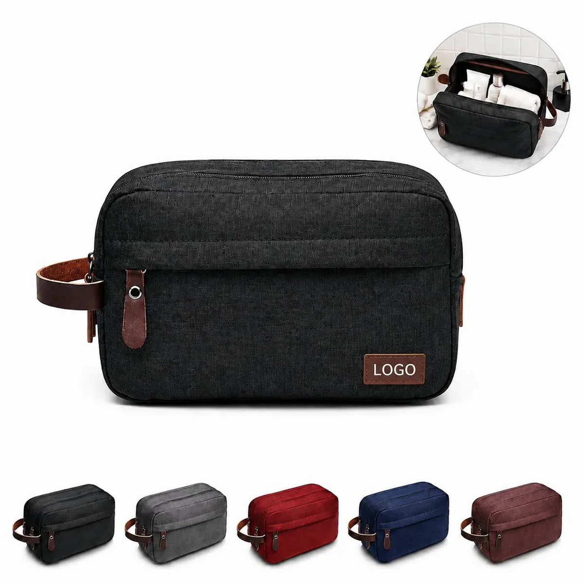 Waterproof Travel Toiletry Bag with Hanging Hook