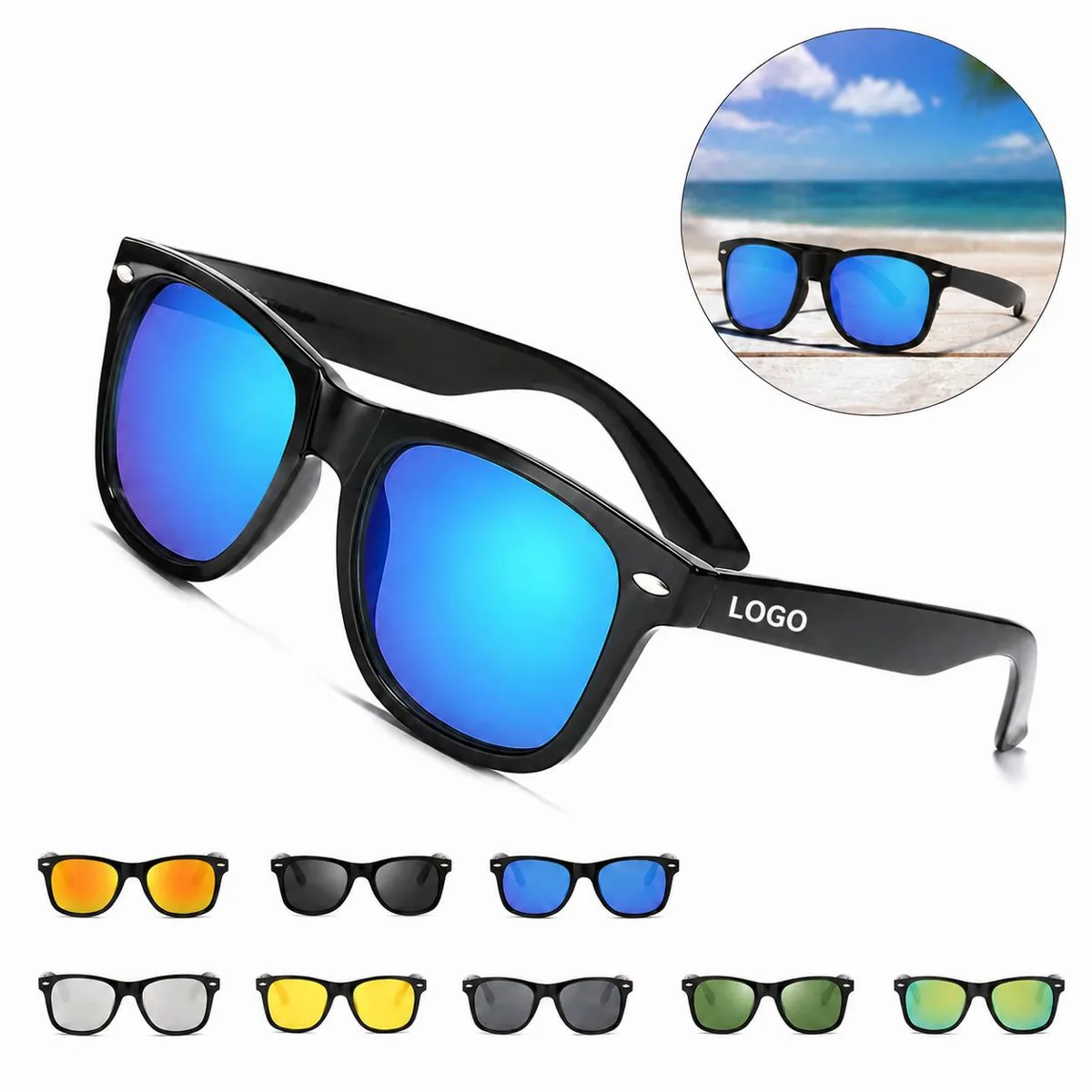 UV400 Polarized Sport Sunglasses Lightweight Shatterproof