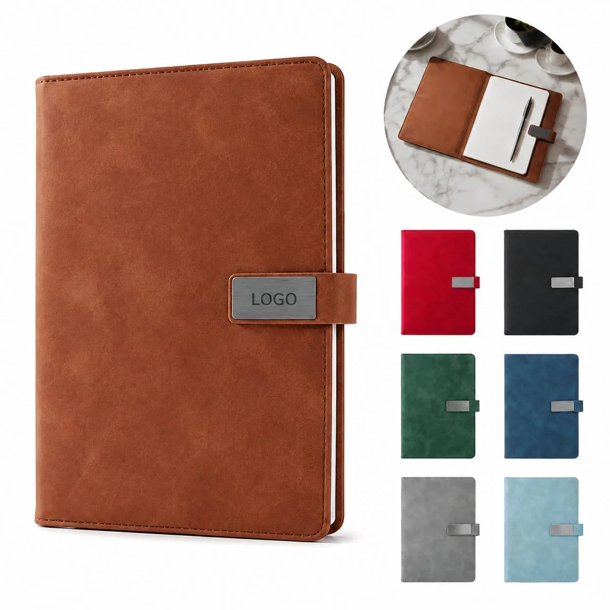 Premium Leather Journal Notebook, 120GSM Anti-Bleed Paper