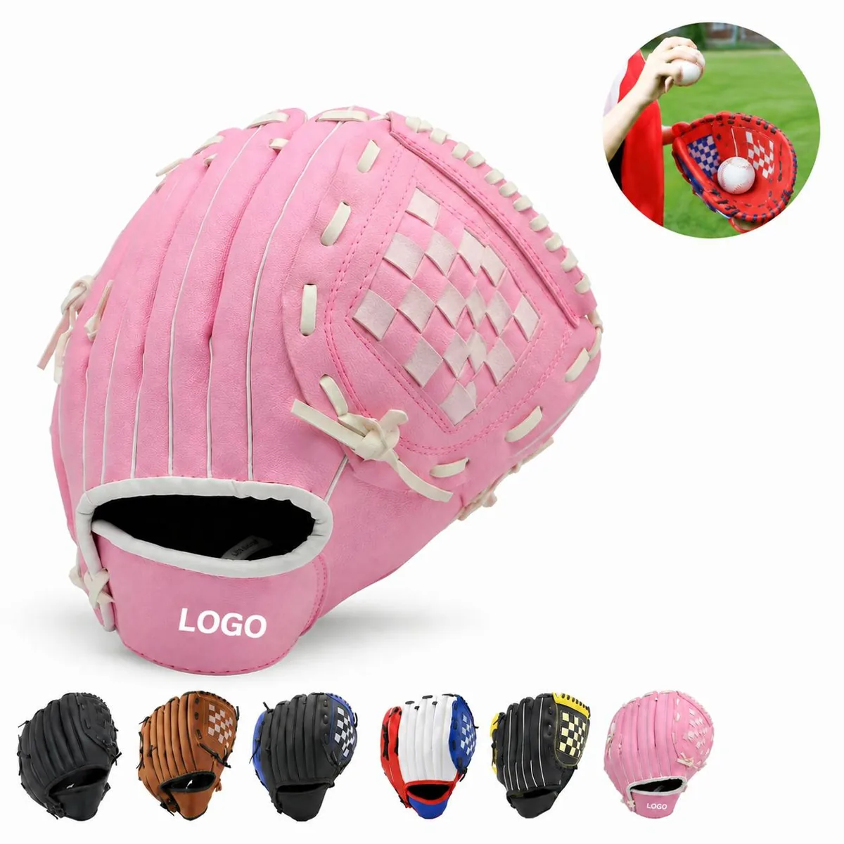 Premium Leather Baseball Glove with Extra Padding Comfort