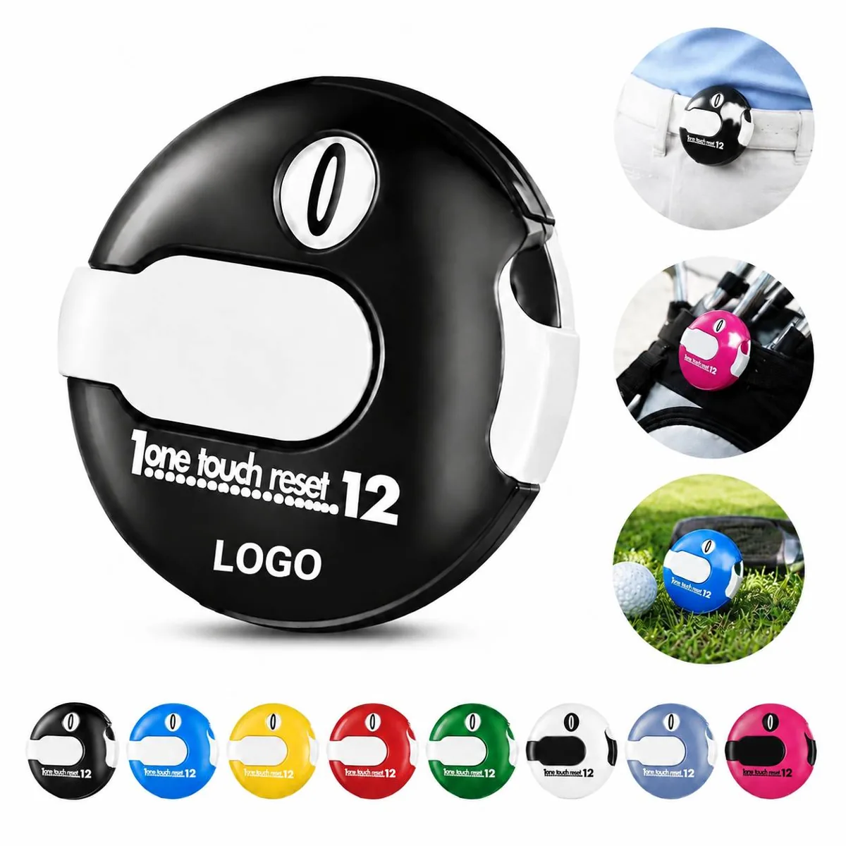 Golf Glove Clip Tally Counter with Scorecard