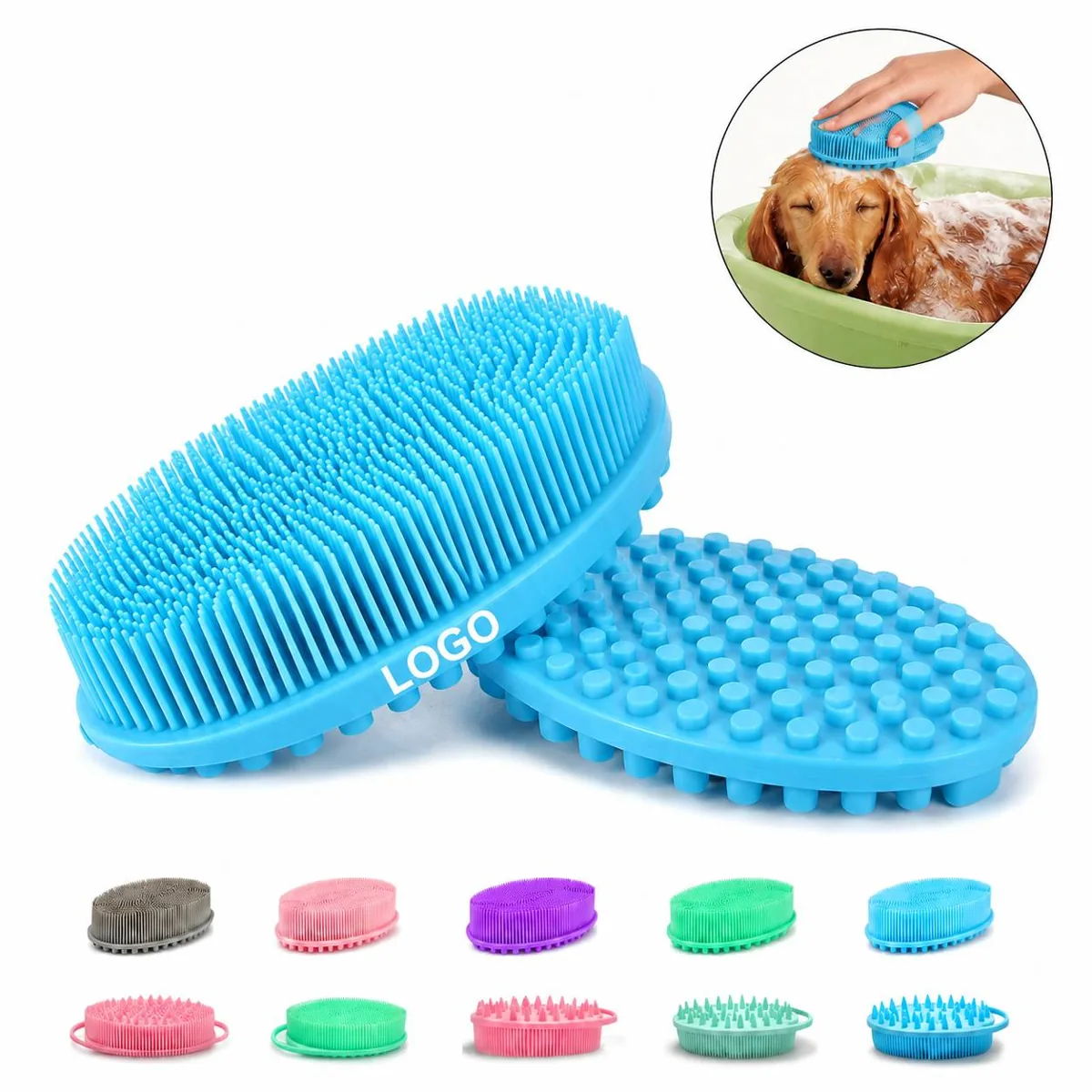 Soft Silicone Dual Sided Body Scrubber Brush Exfoliating