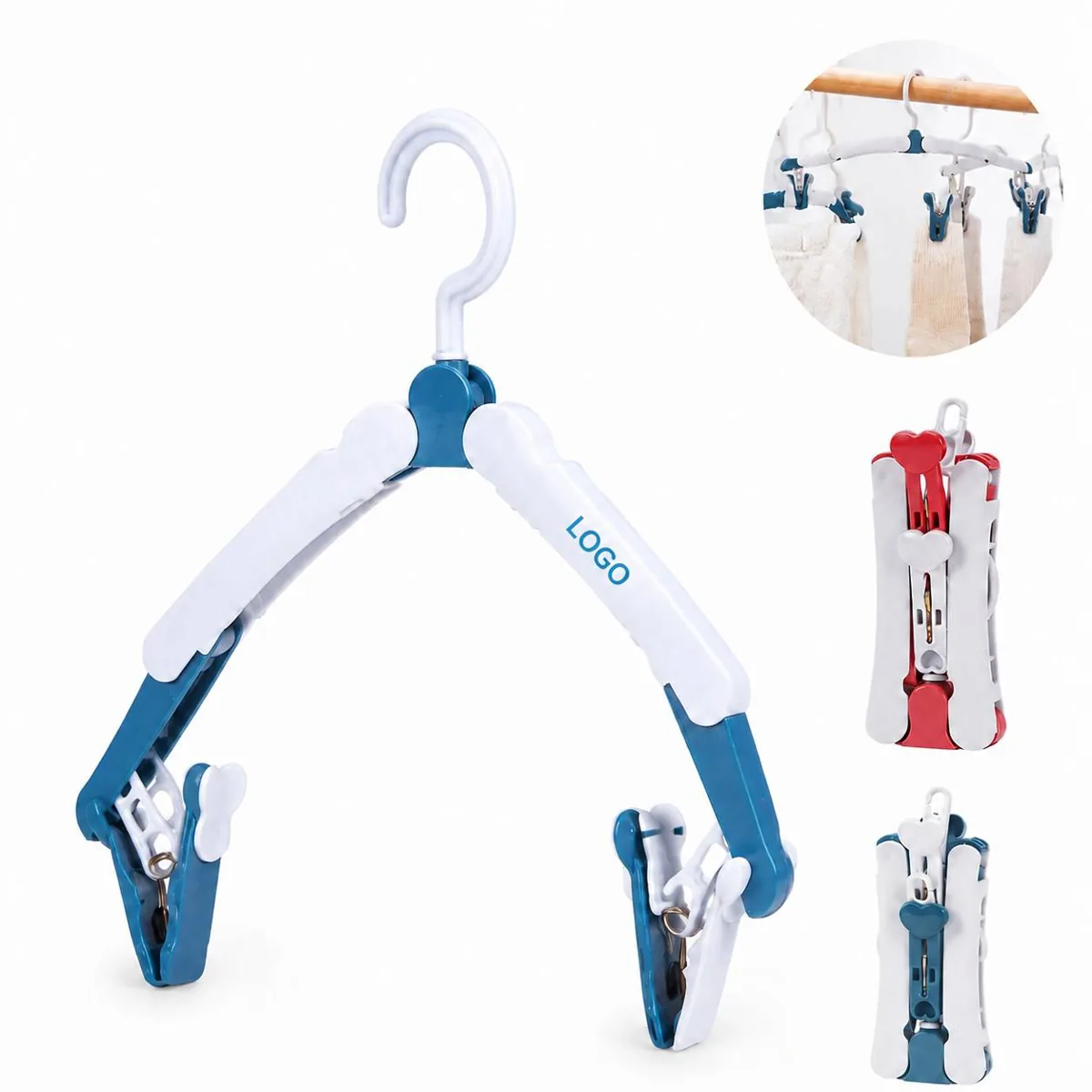 Compact Folding Travel Hanger, Lightweight ABS, Wrinkle-Free