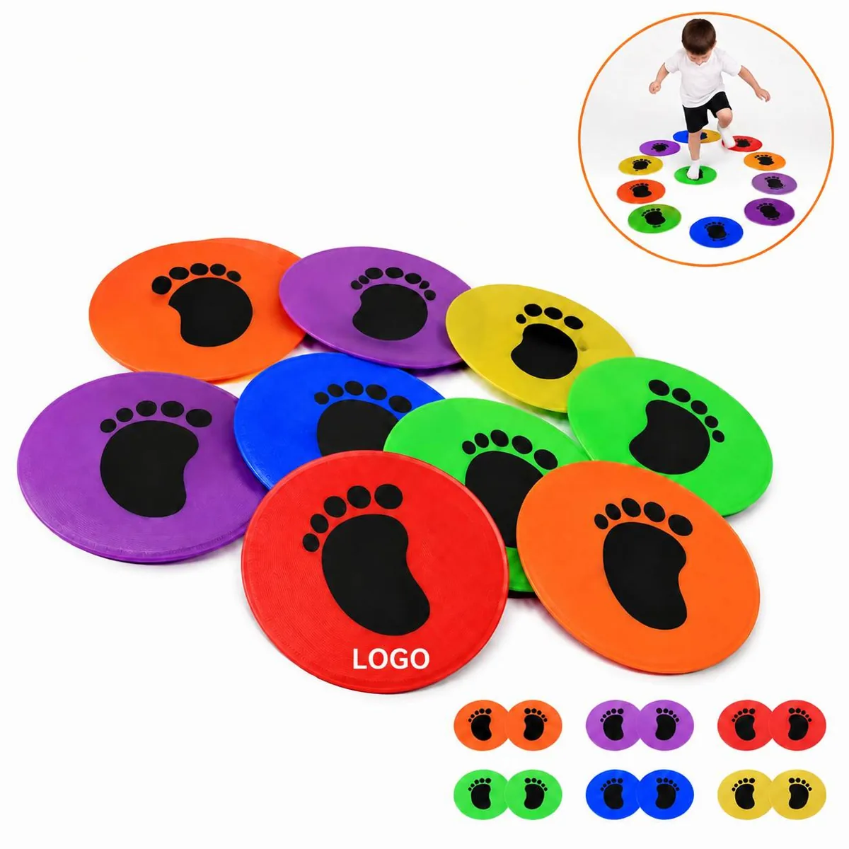 Durable Non Slip Agility Marker Pads for Kids Playground