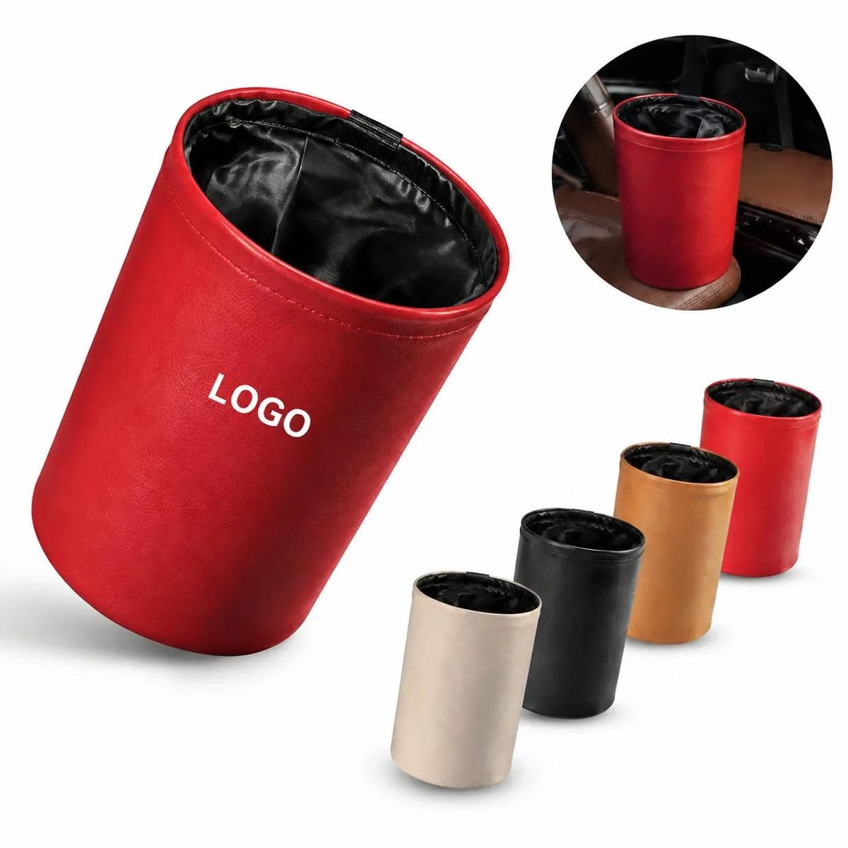 Foldable Waterproof Car Trash Container with Leakproof