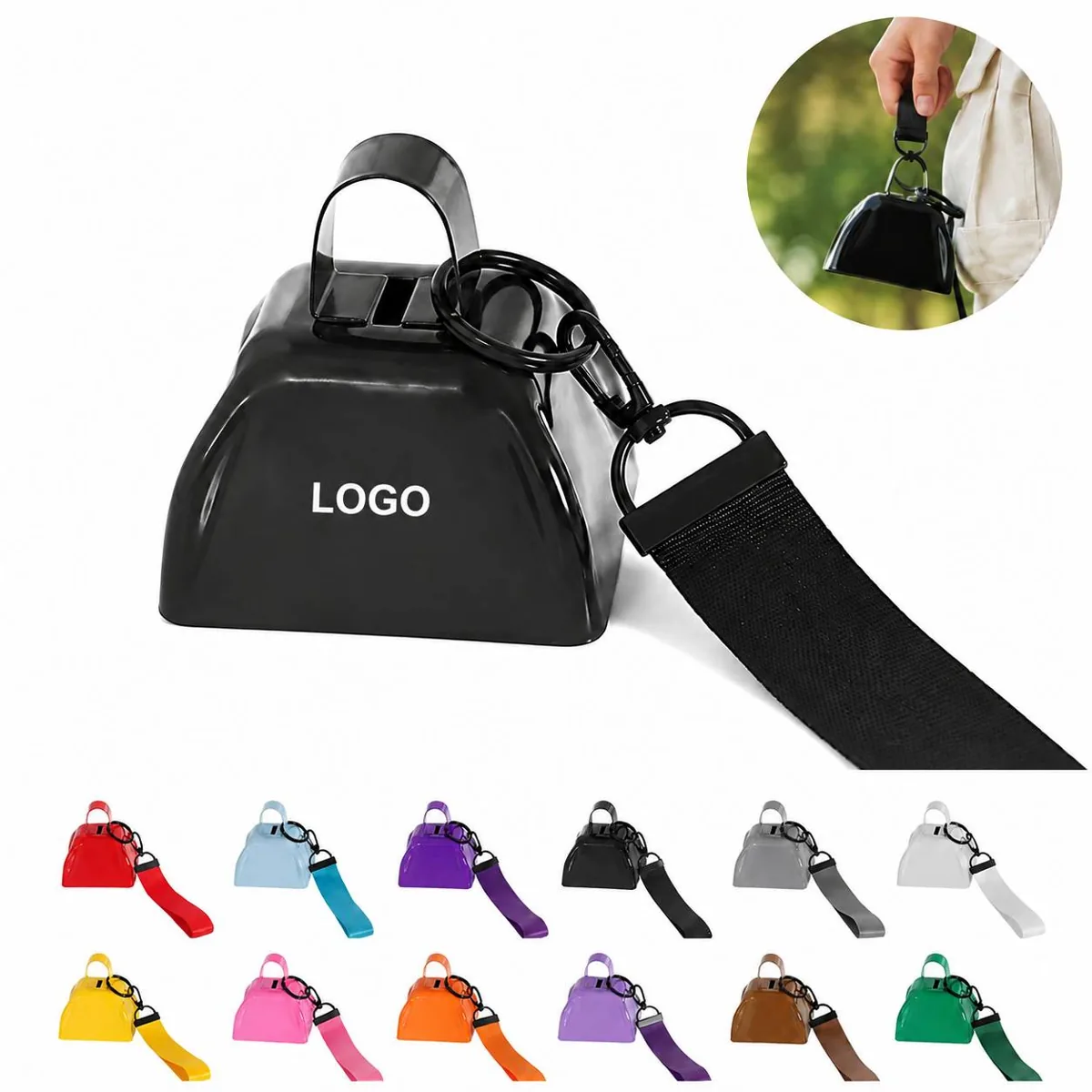 Loud Metal Cowbell Durable Noisemaker for Game Day Events