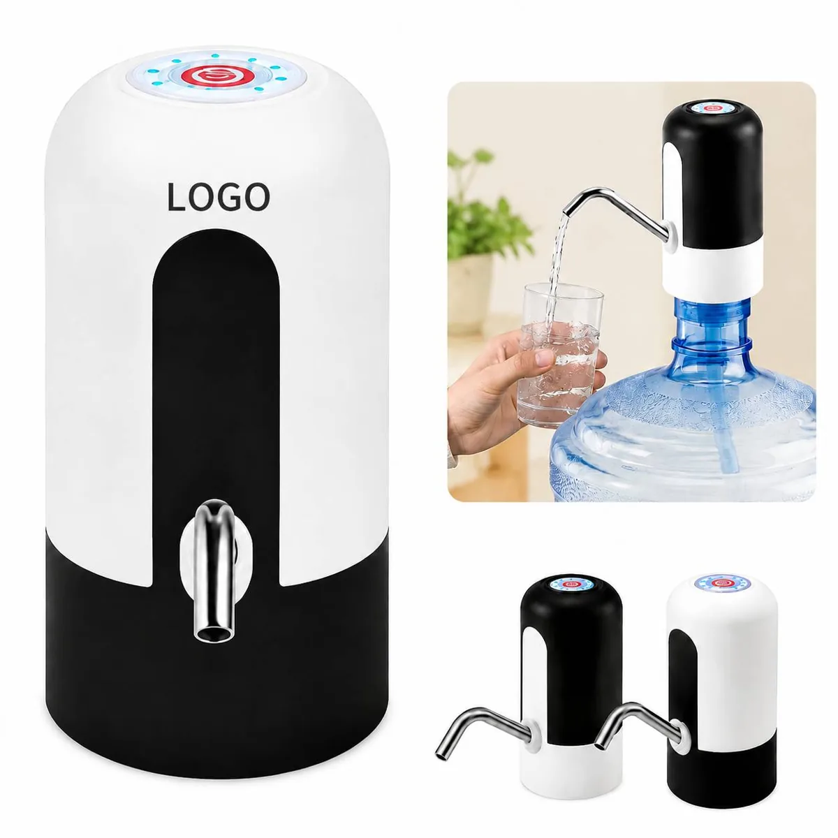 Automatic Water Dispenser Pump for Gallon Jug, BPA-Free