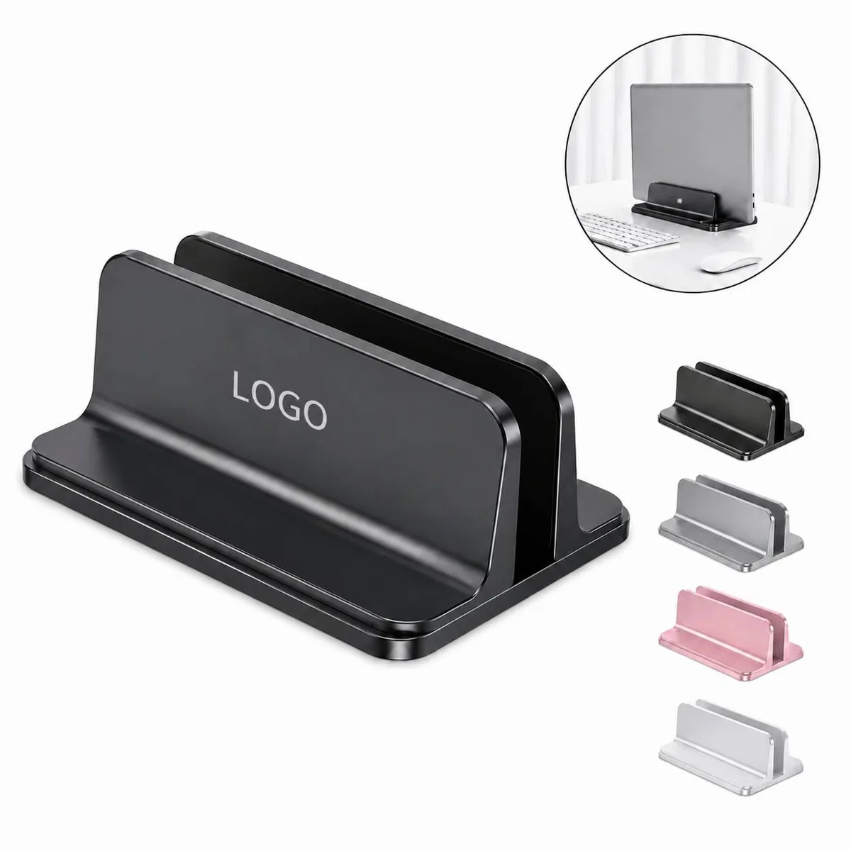 Adjustable Aluminum Vertical Laptop Stand