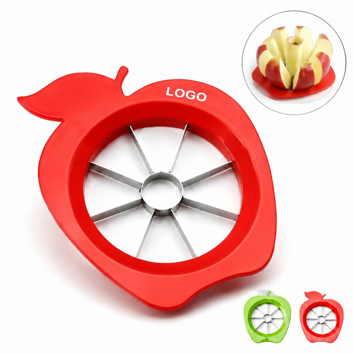 Stainless Steel Apple Slicer Corer, 8-Section Fruit Cutter