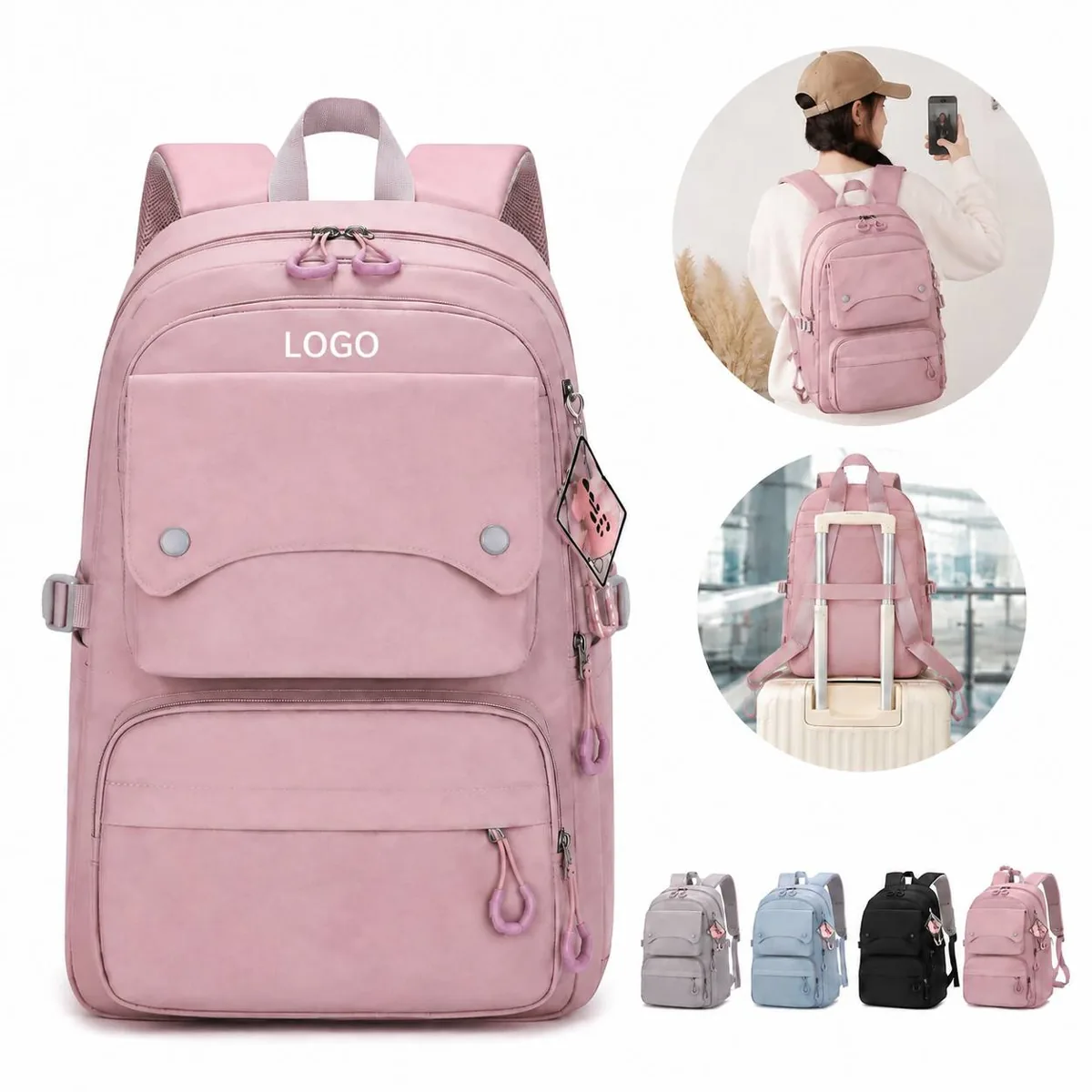 Youth Girls School Backpack Casual Daypack with Laptop