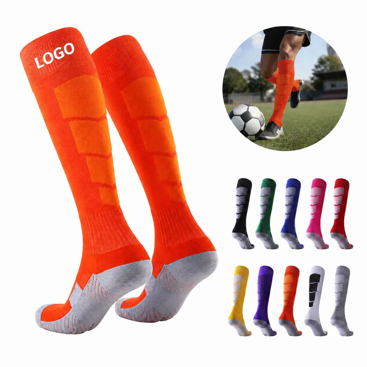 Pro Grip Athletic Socks with Anti-Slip Technology