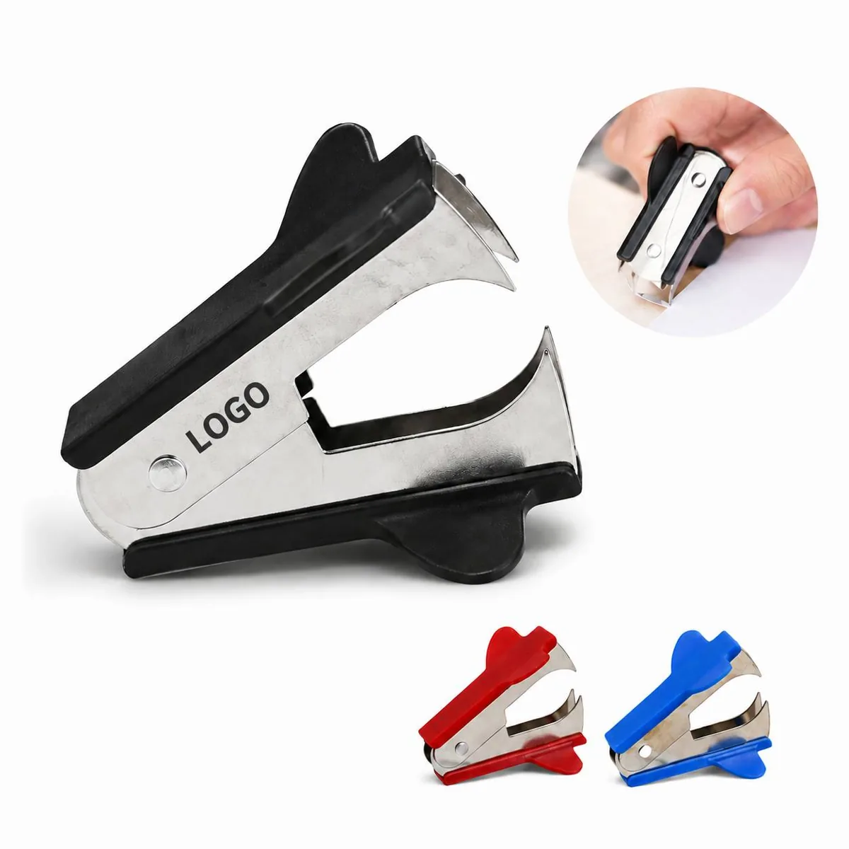 Ergonomic Staple Remover Tool with Comfort Grip Metal Design