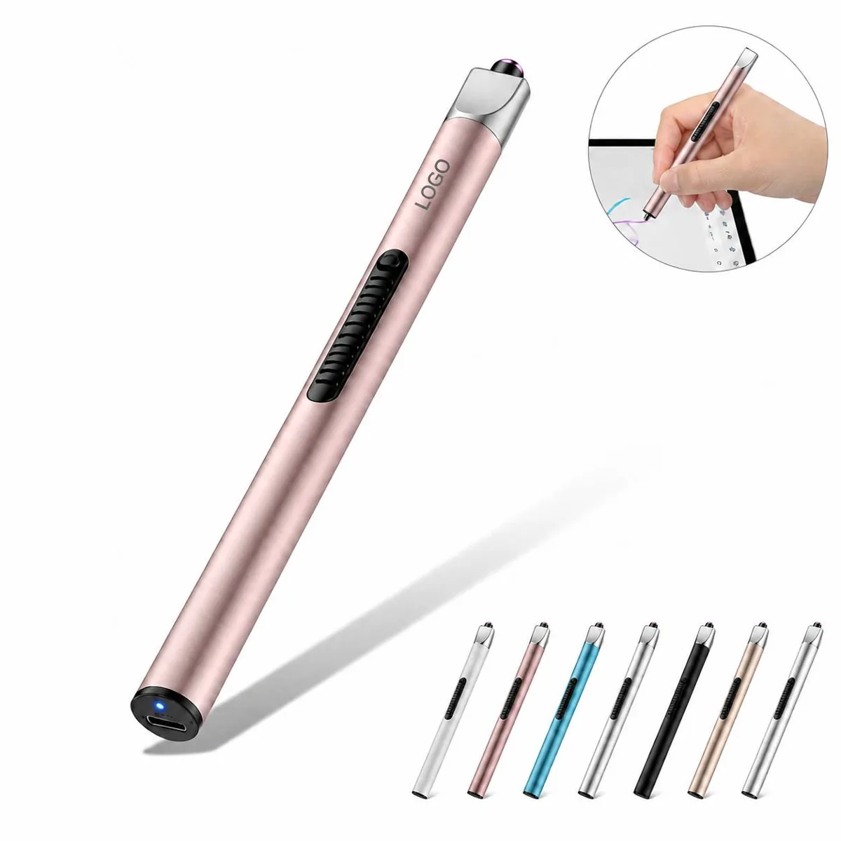 Windproof USB Rechargeable Arc Lighter with Dual Safety