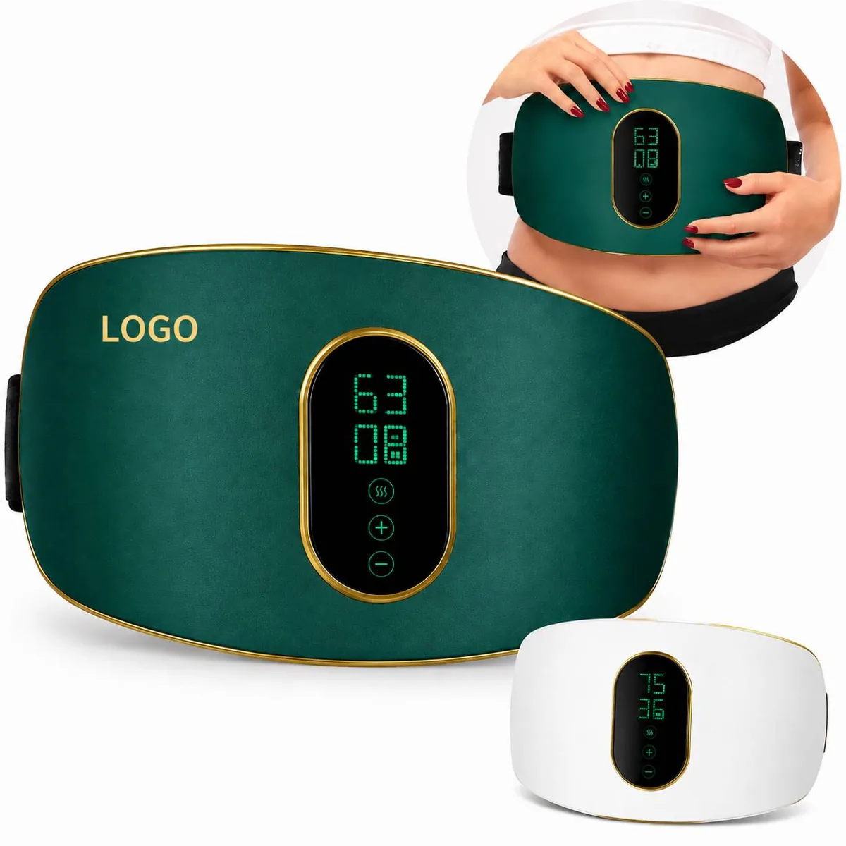 Heated Vibrating Abdominal Massager Belt