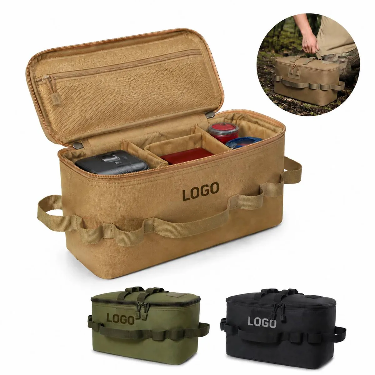 Rugged Outdoor Camping Gear Sack with MOLLE Straps