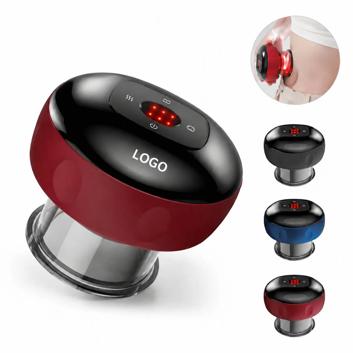 Rechargeable Electric Cupping Set, 6 Suction Levels