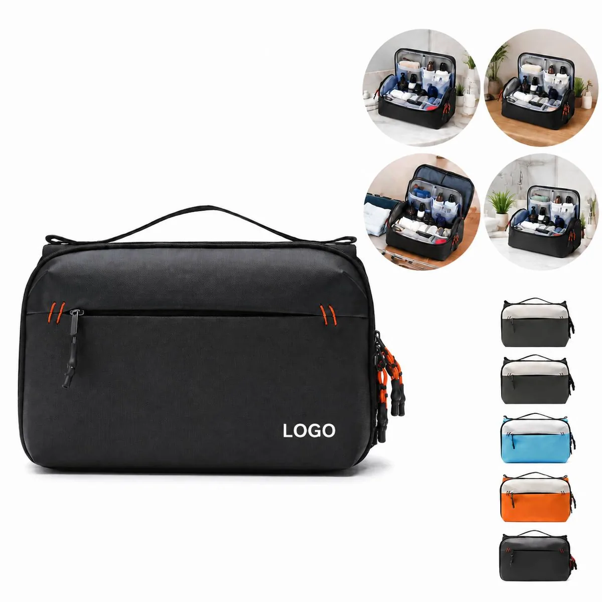 Foldable Leather Electronic Organizer Case
