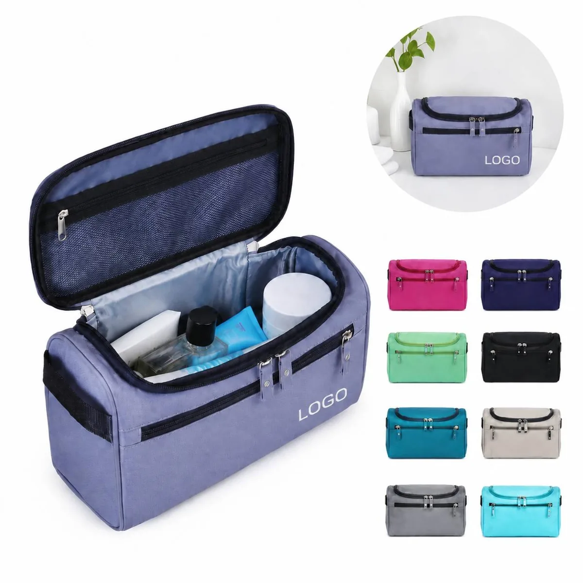 Men's Waterproof Travel Organizer Bag, 300D Oxford