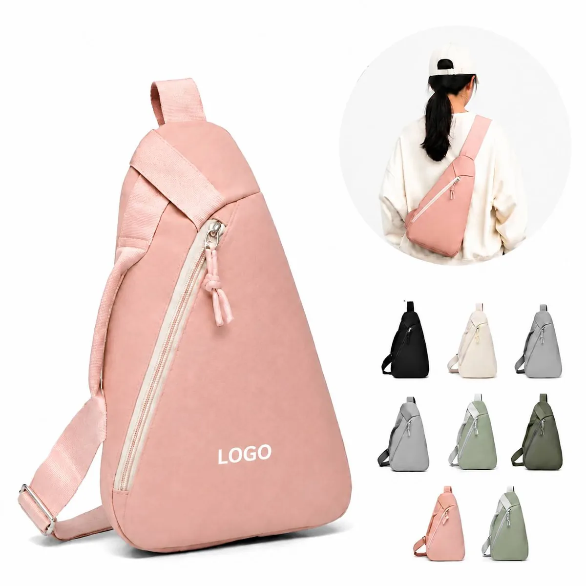 Adjustable Sling Shoulder Pouch for Travel, Commute